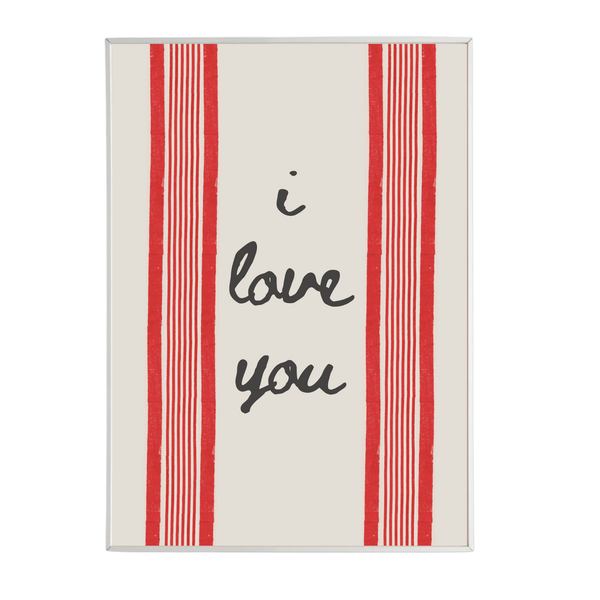 I Love You Print