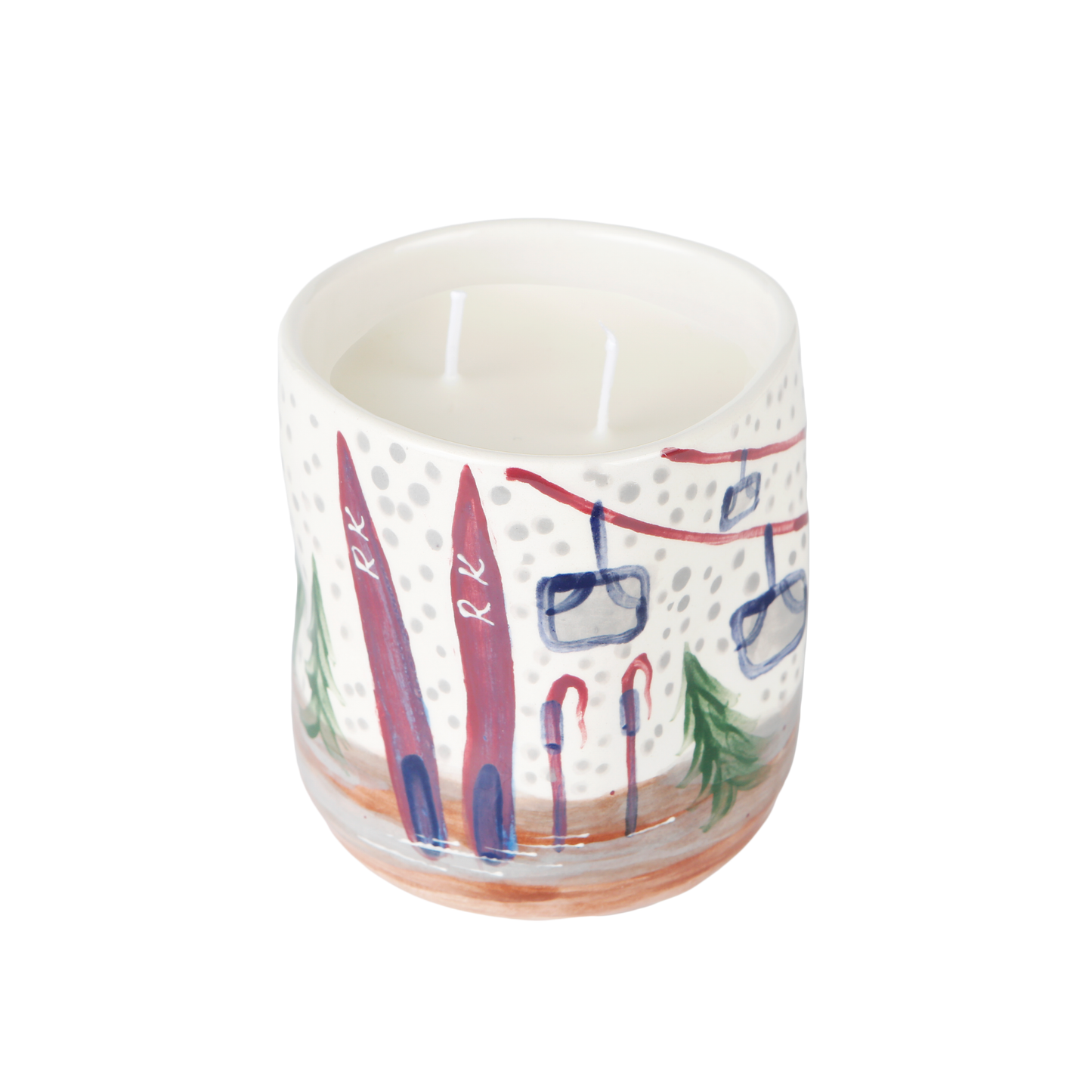 Skis Candle