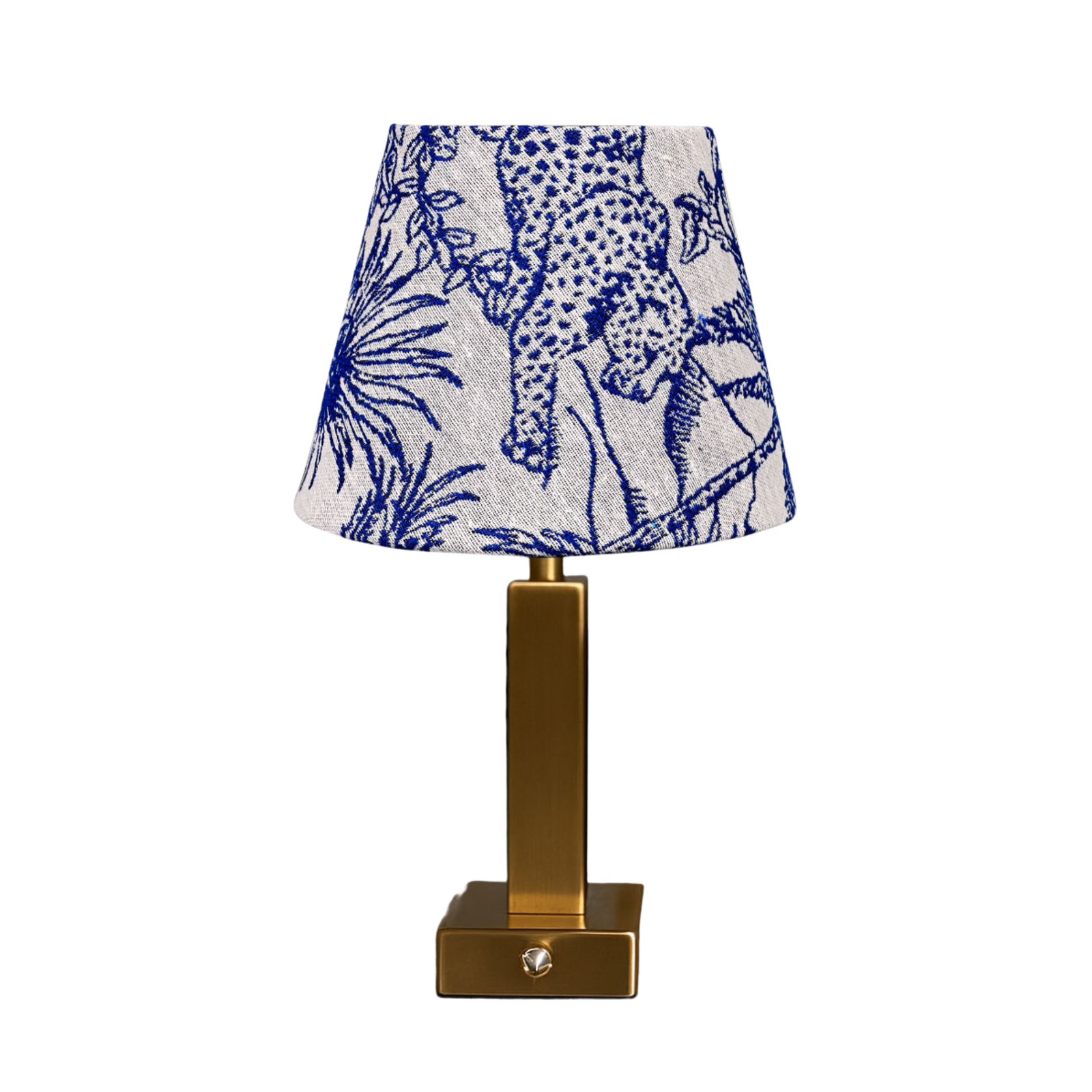 Athena Slim Rechargeable Table Lamp (Blue Leopard)