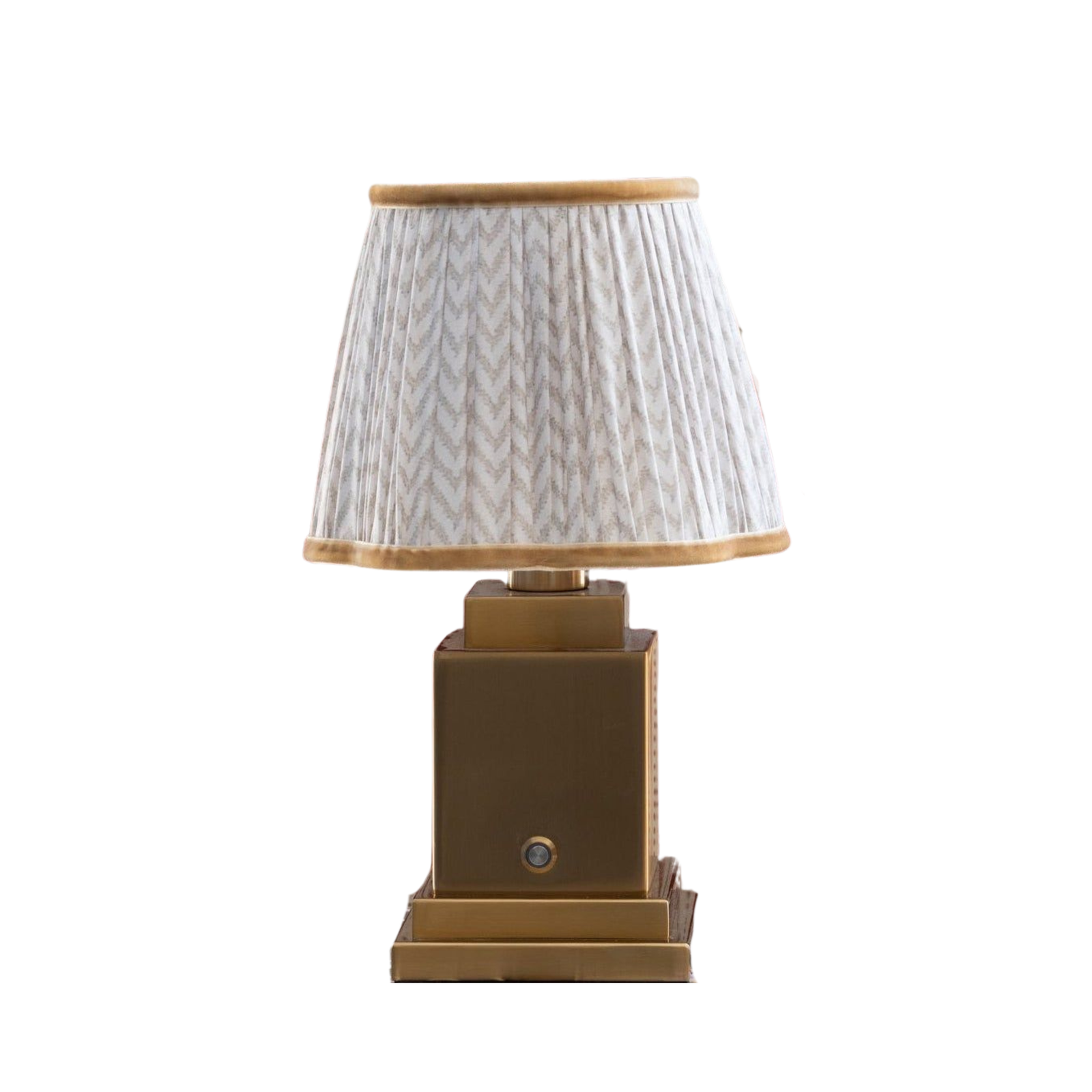 Athena Rechargeable Table Lamp (Beige Herringbone)
