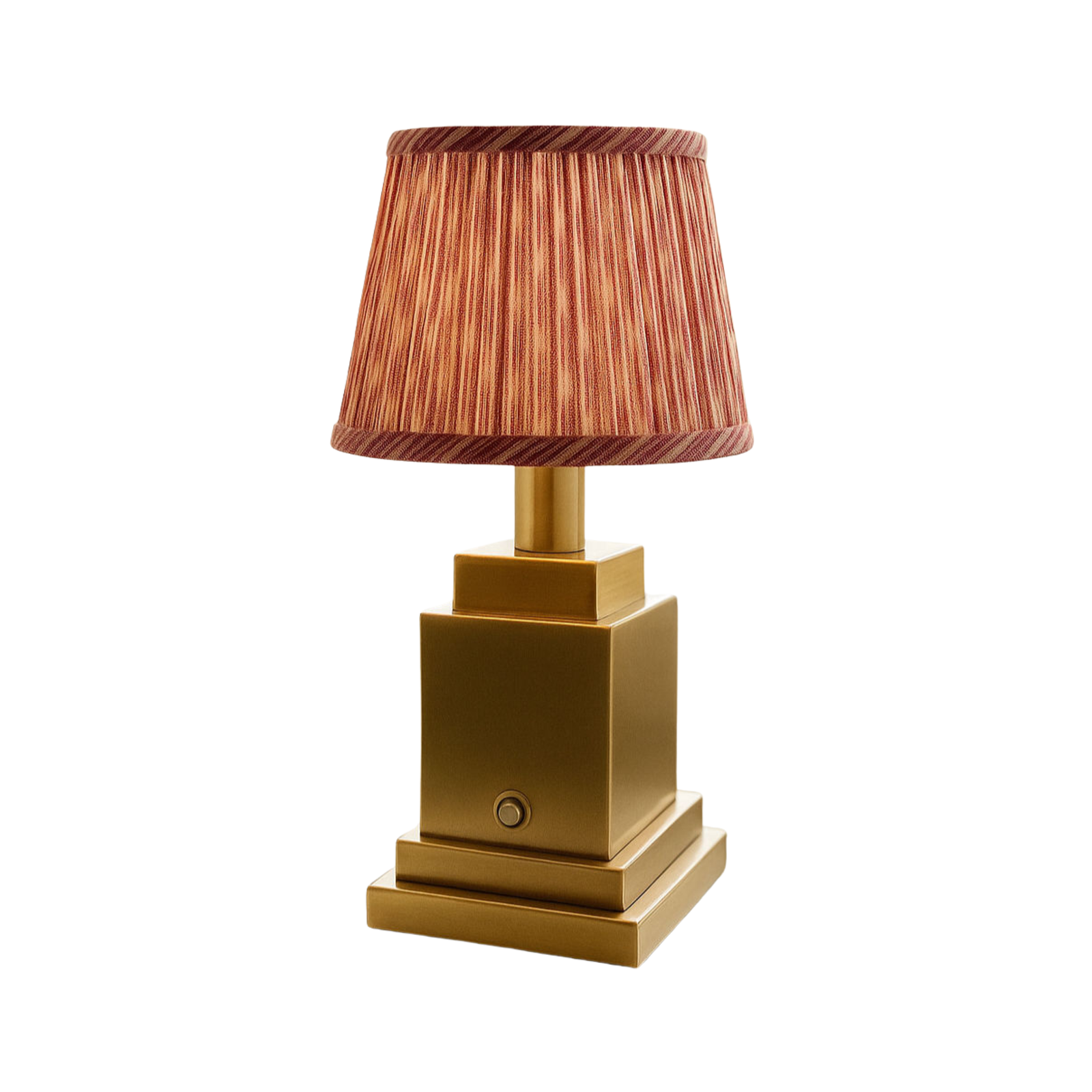 Athena Rechargeable Table Lamp (Red Ikat)
