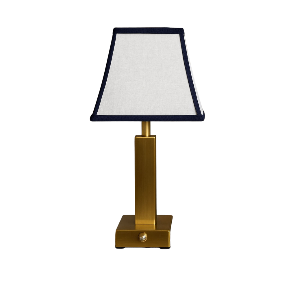 Athena Slim Rechargeable Table Lamp (Mayfair deep blue/white)