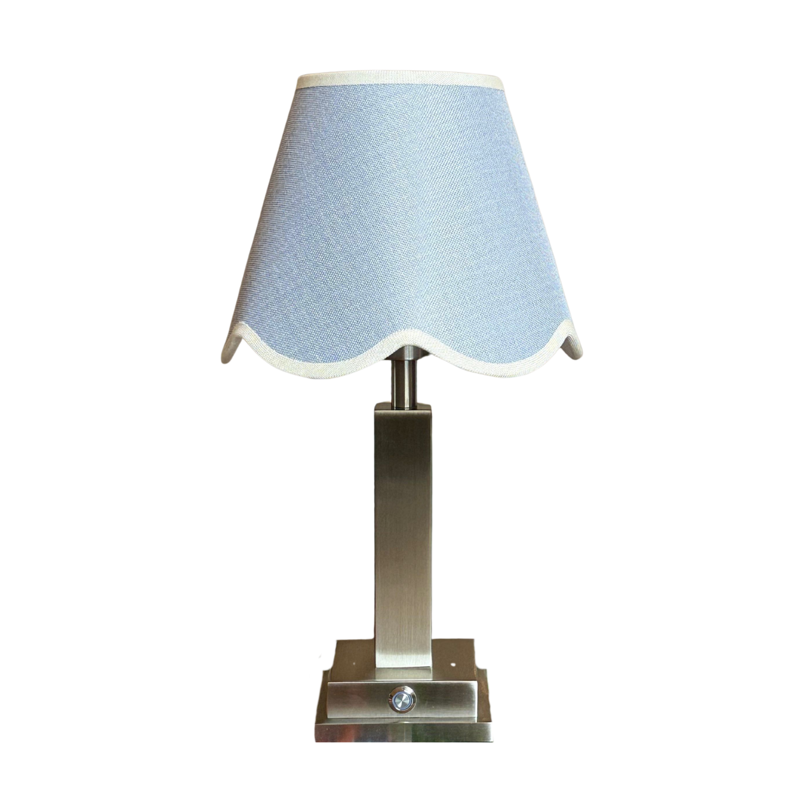 Athena Slim Silver Rechargeable Table Lamp