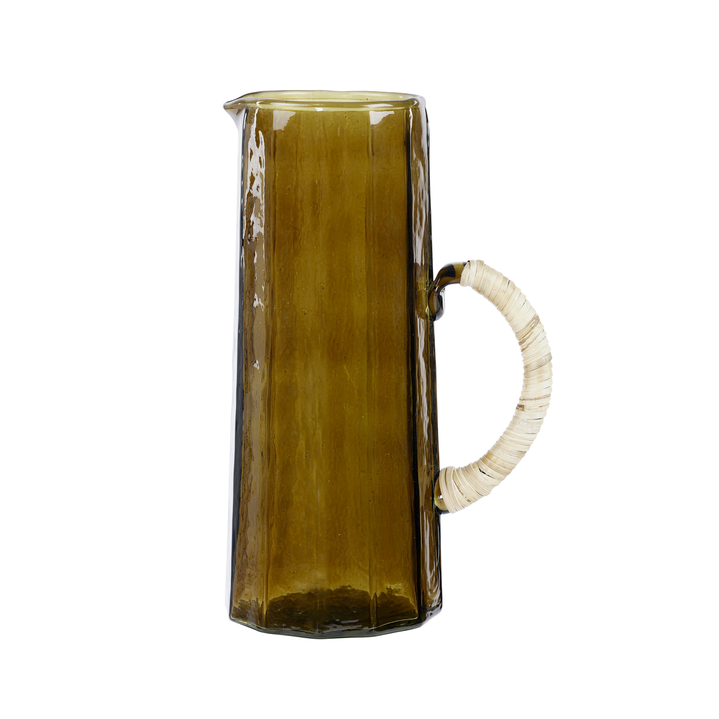 Hammered Water Pitcher, Brown- 6.25 x 9.5 Inches