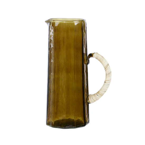 Hammered Water Pitcher, Brown- 6.25 x 9.5 Inches