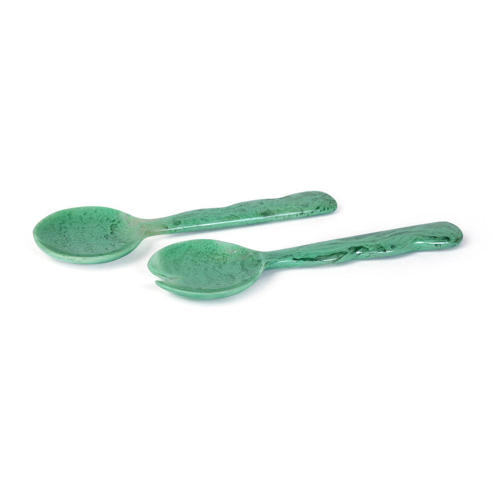 Resin Salad Server-Green (Set of 2)