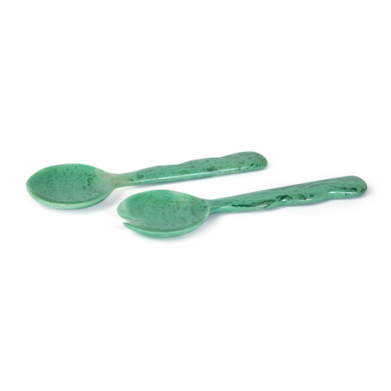 Resin Salad Server-Green (Set of 2)