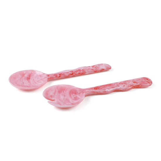 Resin Salad Server- Pink (Set of 2)