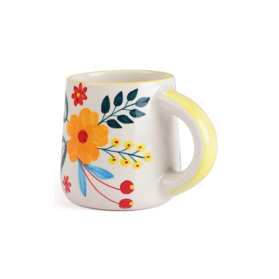 Floral Extravaganza Coffee Mug- Multi (Set of 4)