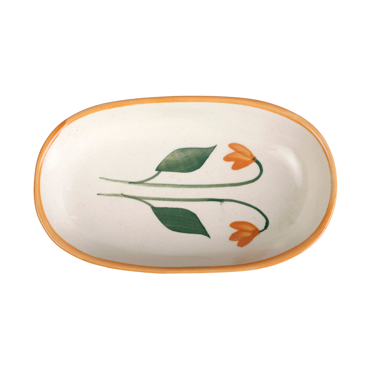 Handmade Ceramic Serving Bowl - Amber