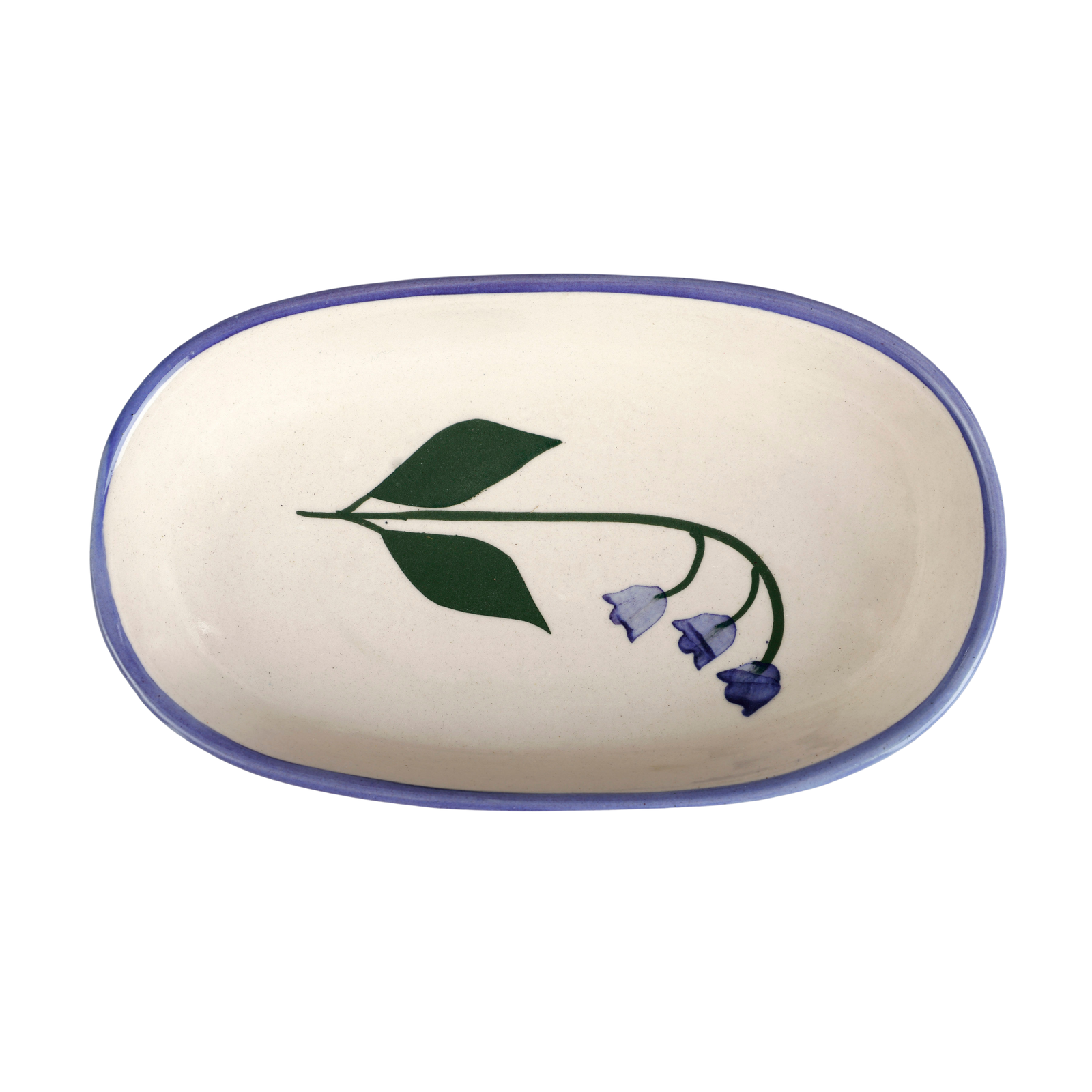 Handmade Ceramic Serving Bowl - Blue Bell