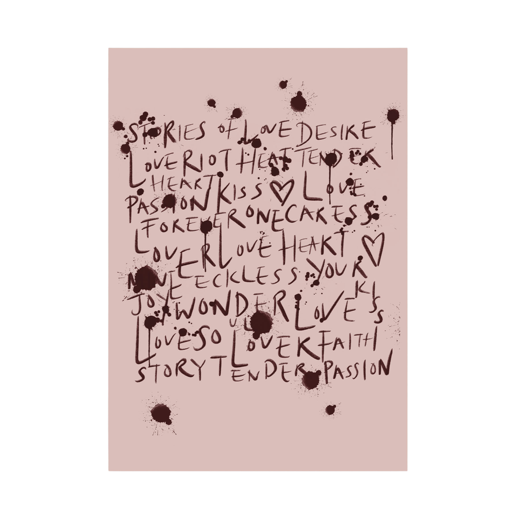 Reckless Love Blush Print