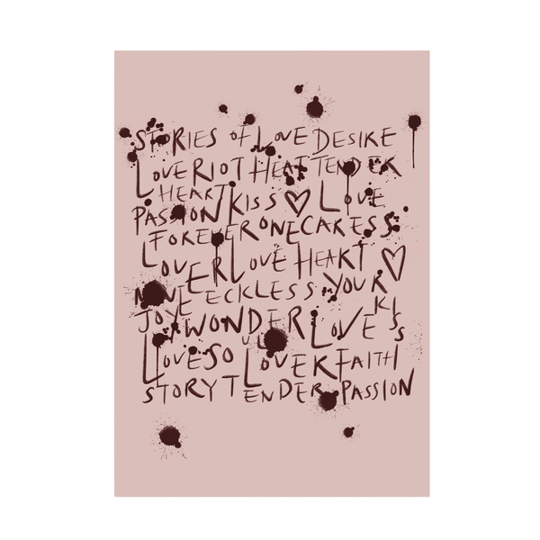 Reckless Love Blush Print