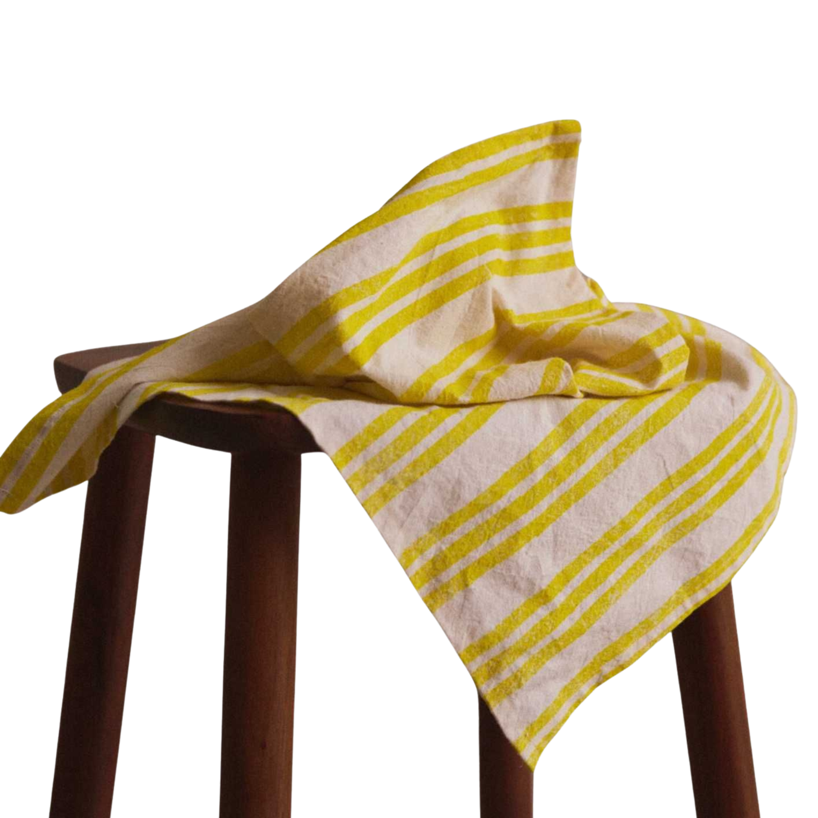 Lemon Striped Napkins. Set of 4