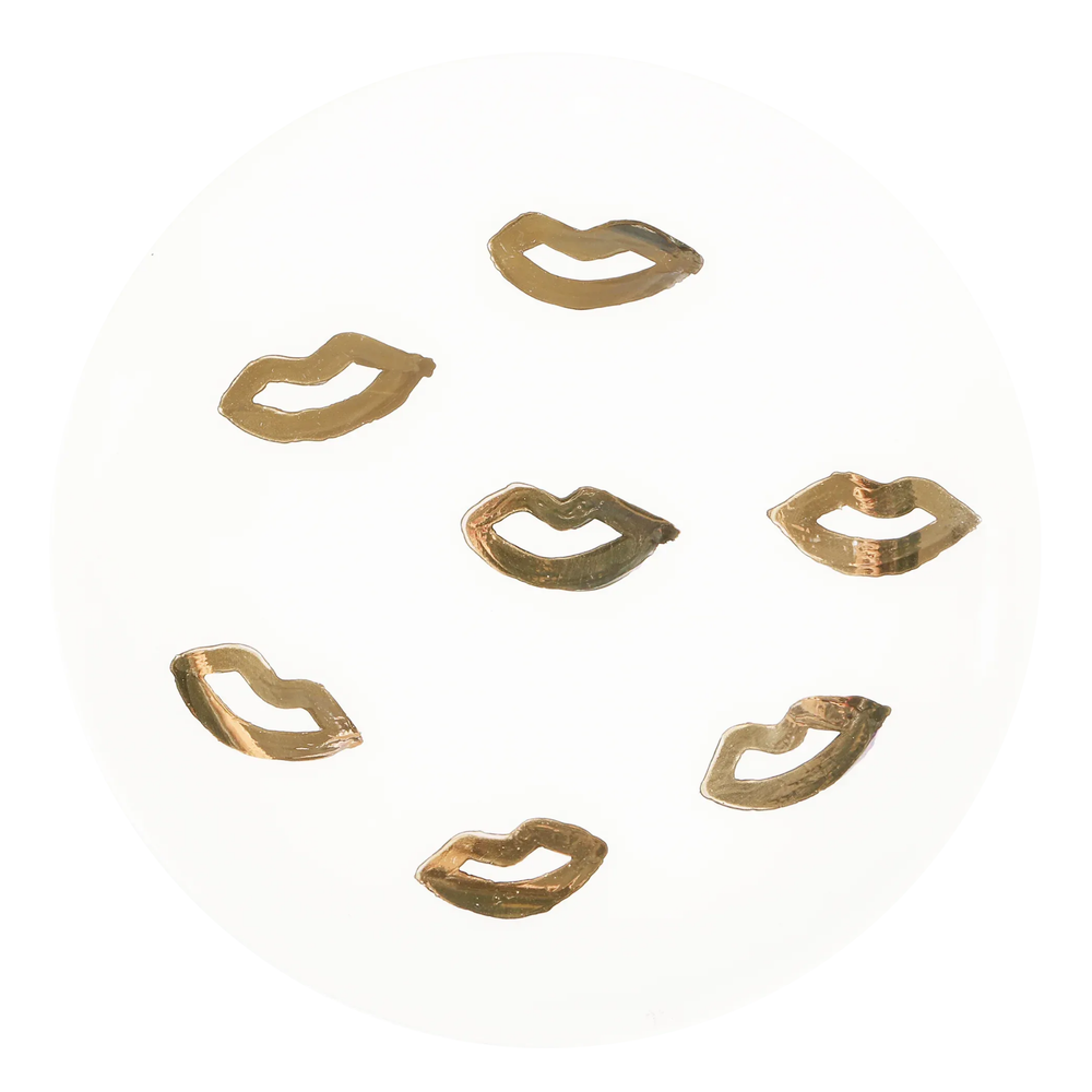 Gold Kiss Plate
