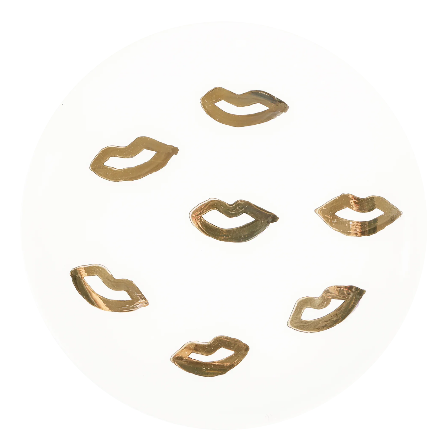 Gold Kiss Plate