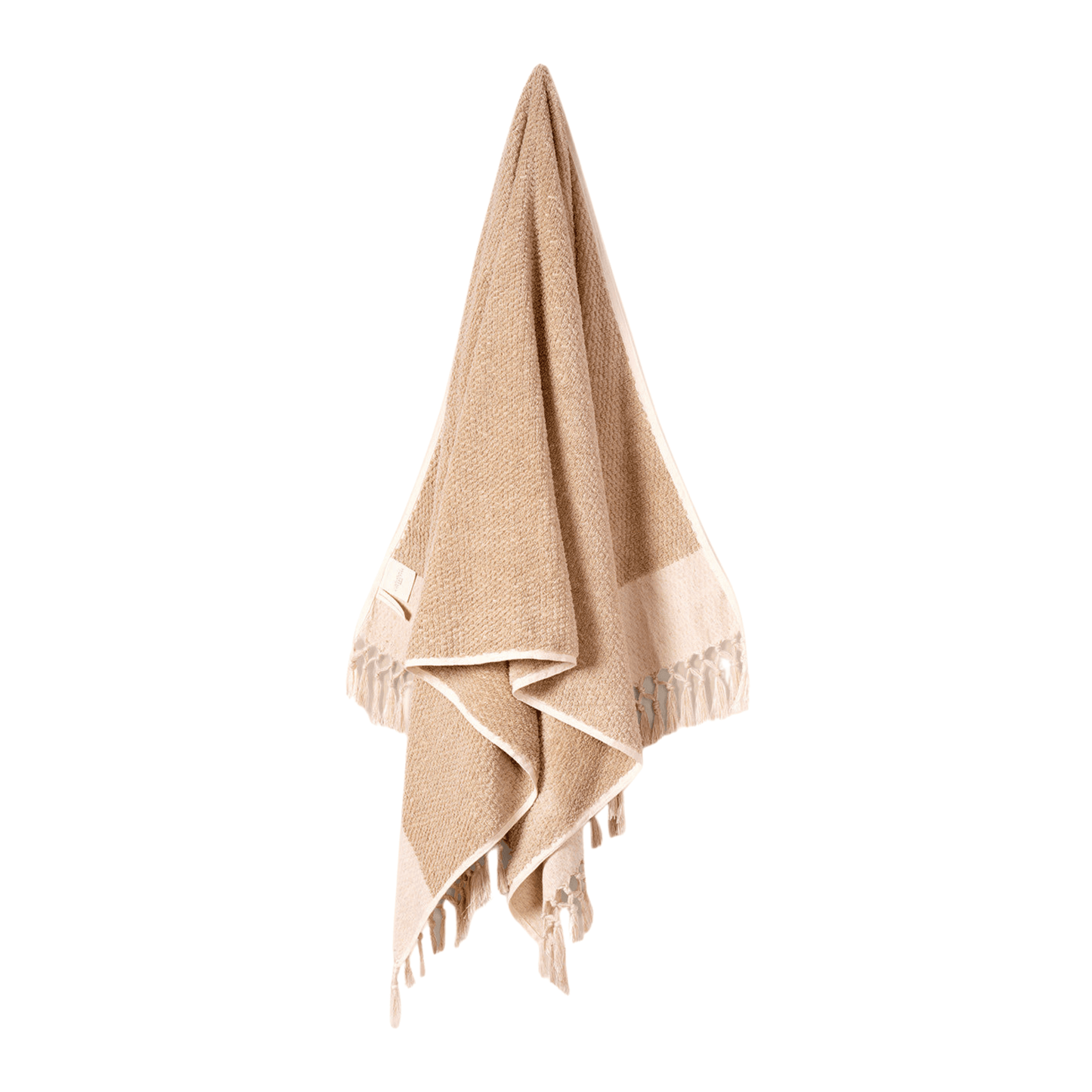 Pure Linen King Bath Towel In Beige