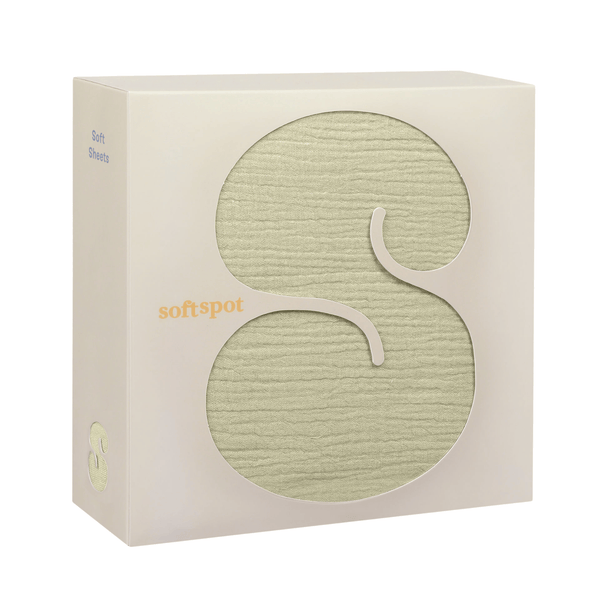 Soft Crib Sheet – Pea