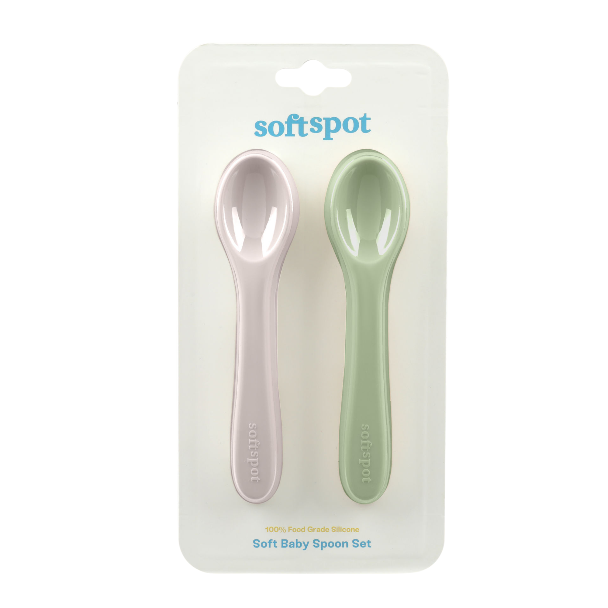 Soft Baby Spoons – Matcha & Ube
