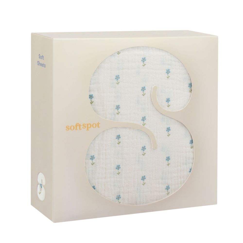 Soft Crib Sheet – Periwinkle