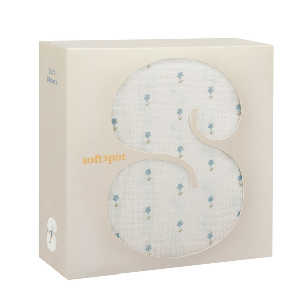 Soft Crib Sheet – Periwinkle
