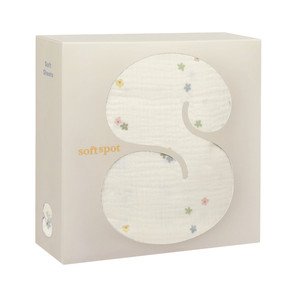 Soft Crib Sheet – Daisies