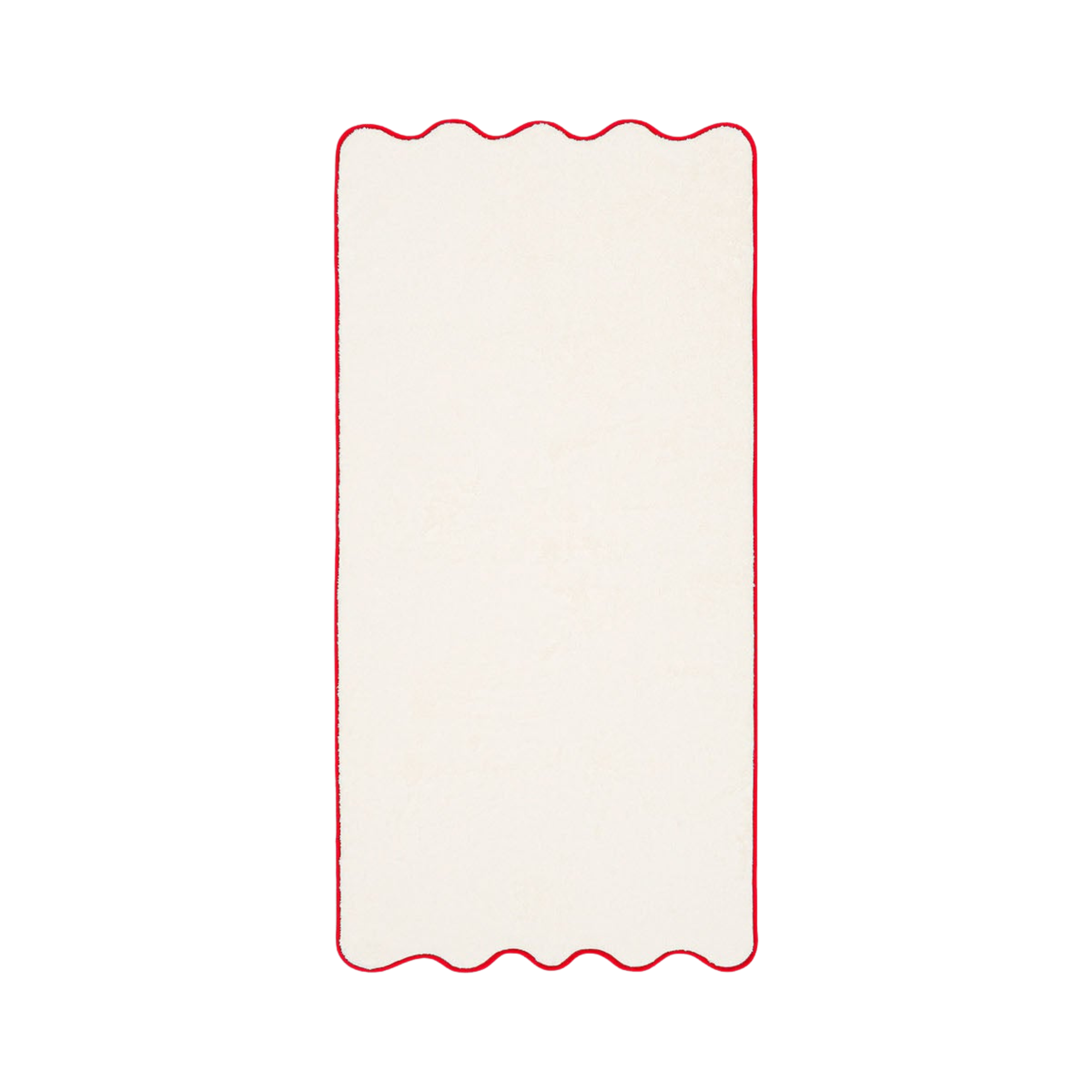 Ivory & Bordeaux Cotton Wavy Hand Towel