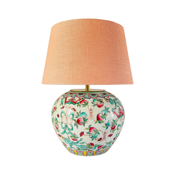 Antique Chinese Flower Lamp