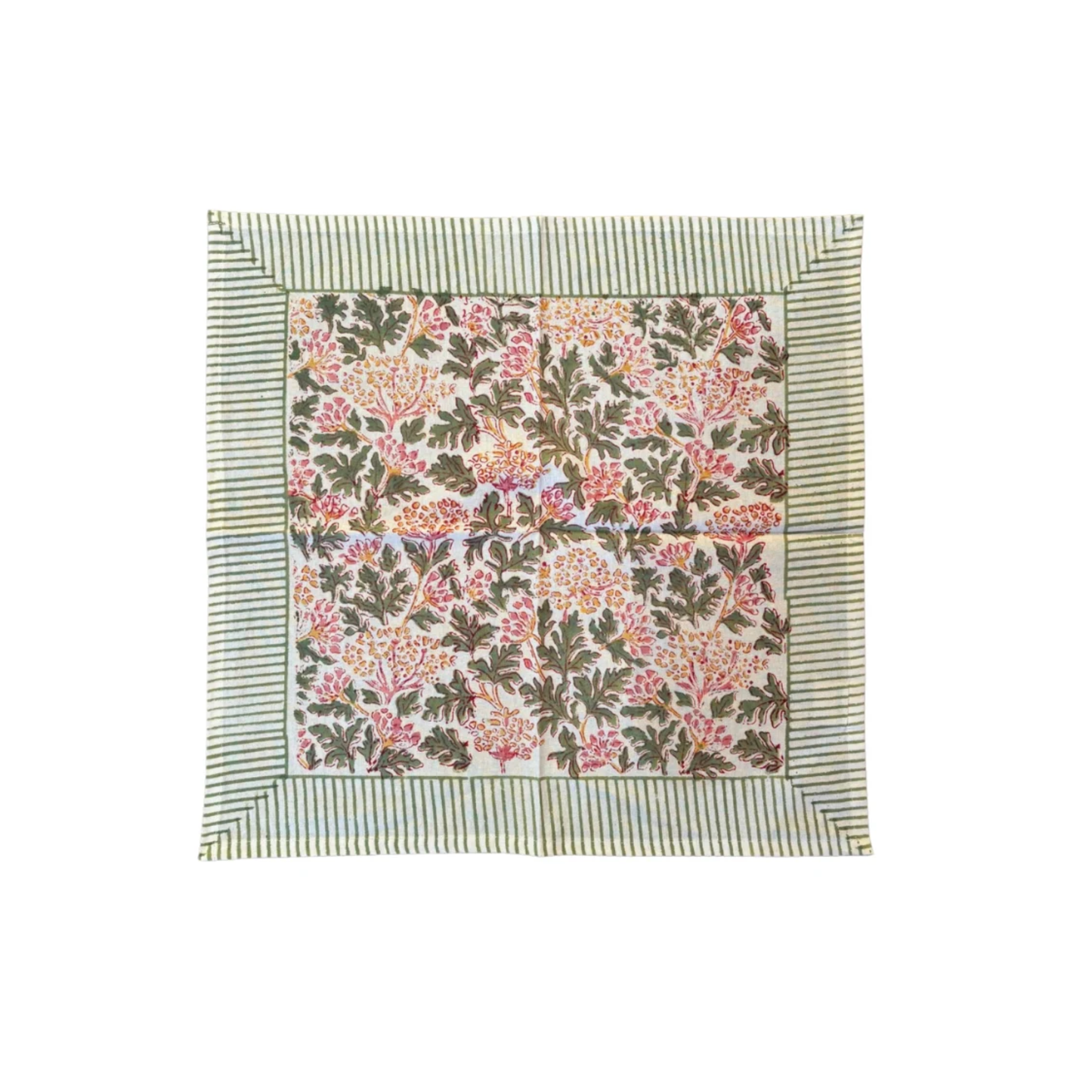 Kelpie Napkin In Pink Green (Set Of 4)
