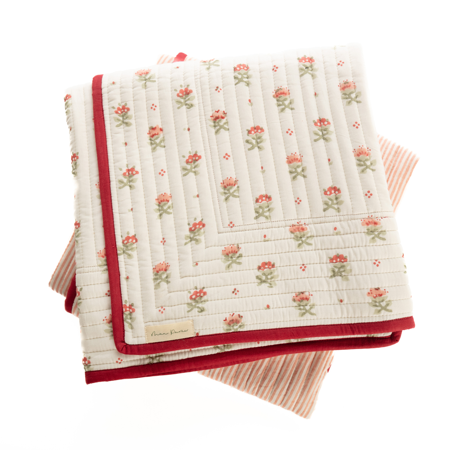 Blume Baby Quilt - Red
