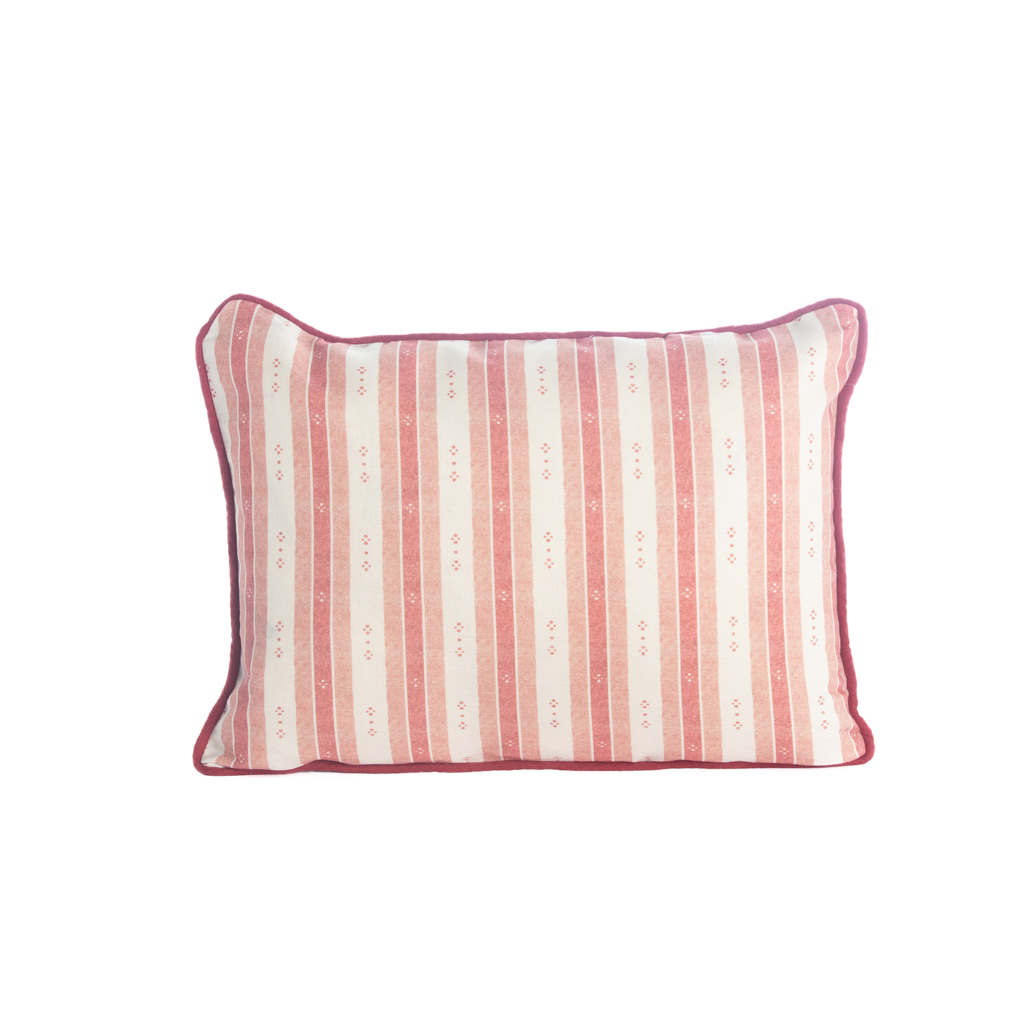 Salzburg Stripe Red & Pink Cushion – Rectangle