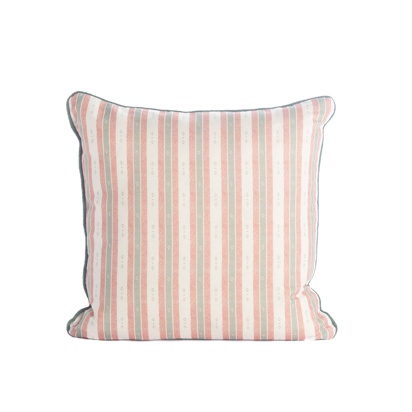 Salzburg Stripe Red & Green Cushion – Square