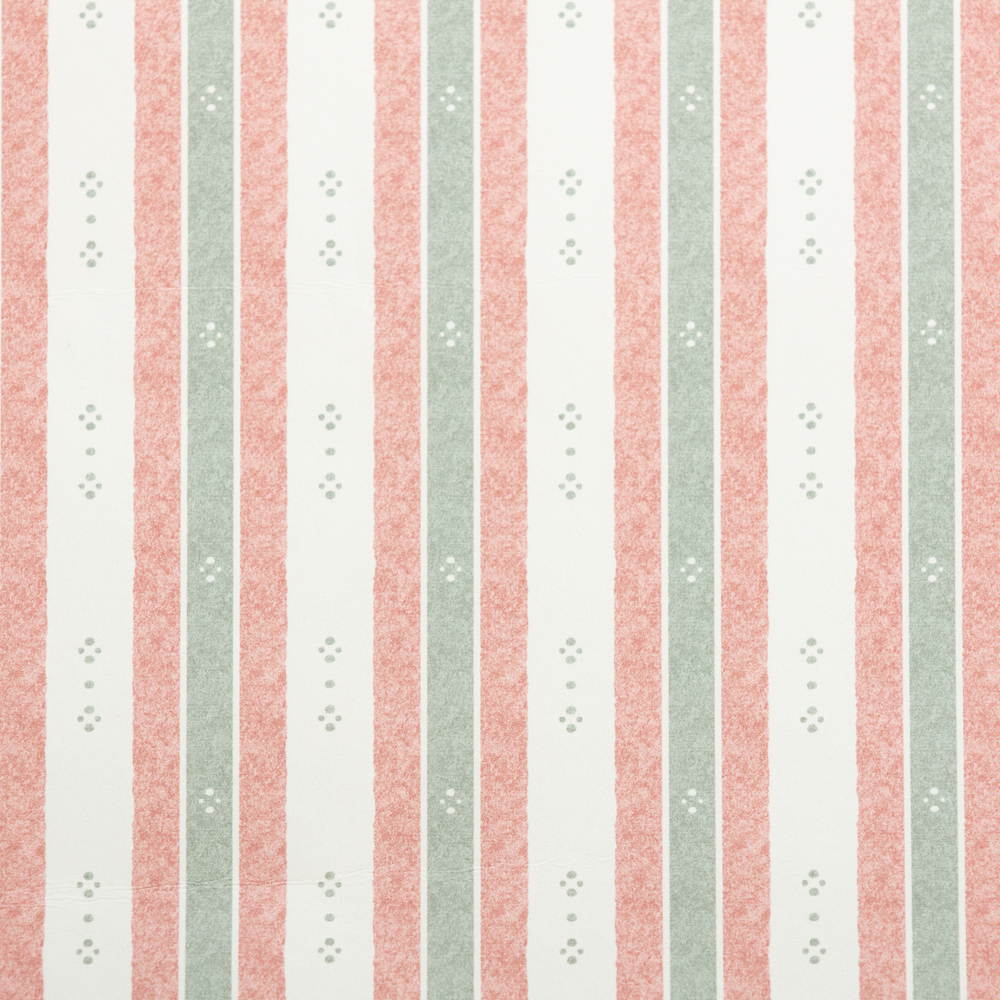 Salzburg Stripe Wallpaper – Green & Red