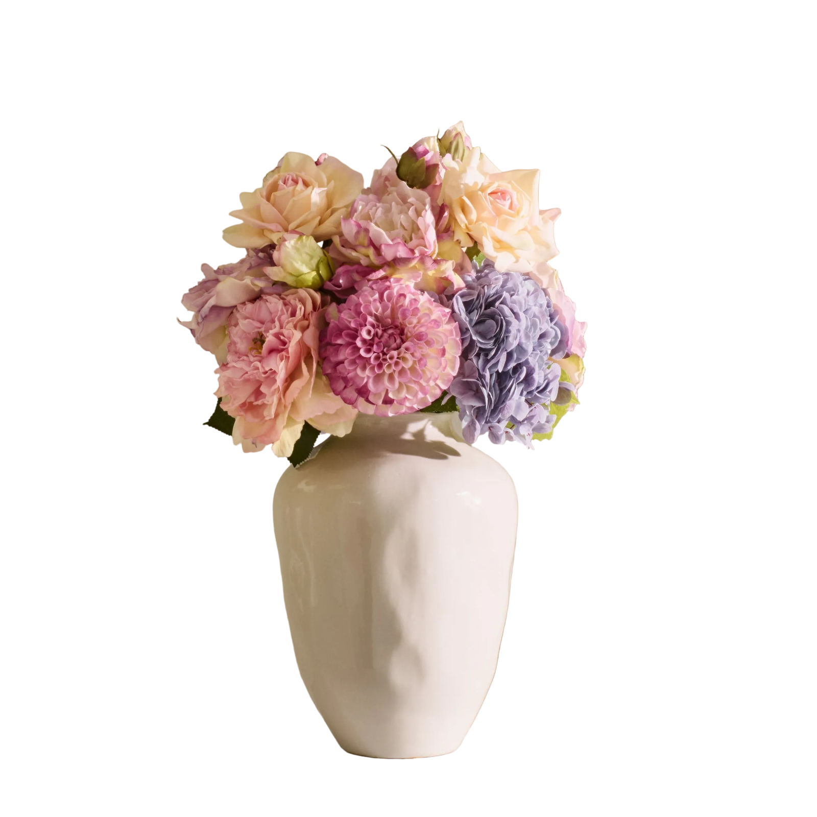 Margot - Faux Flower Arrangement - Soft Pinks & Purples