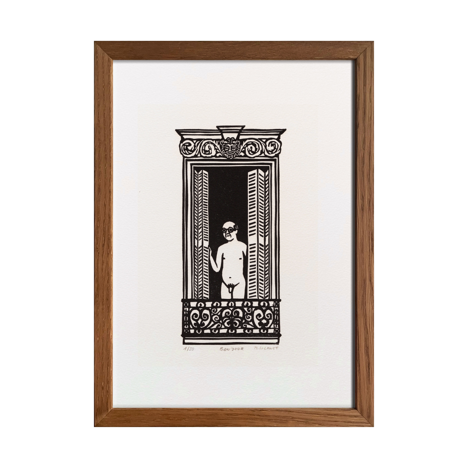 Bonjour Monsieur! Print