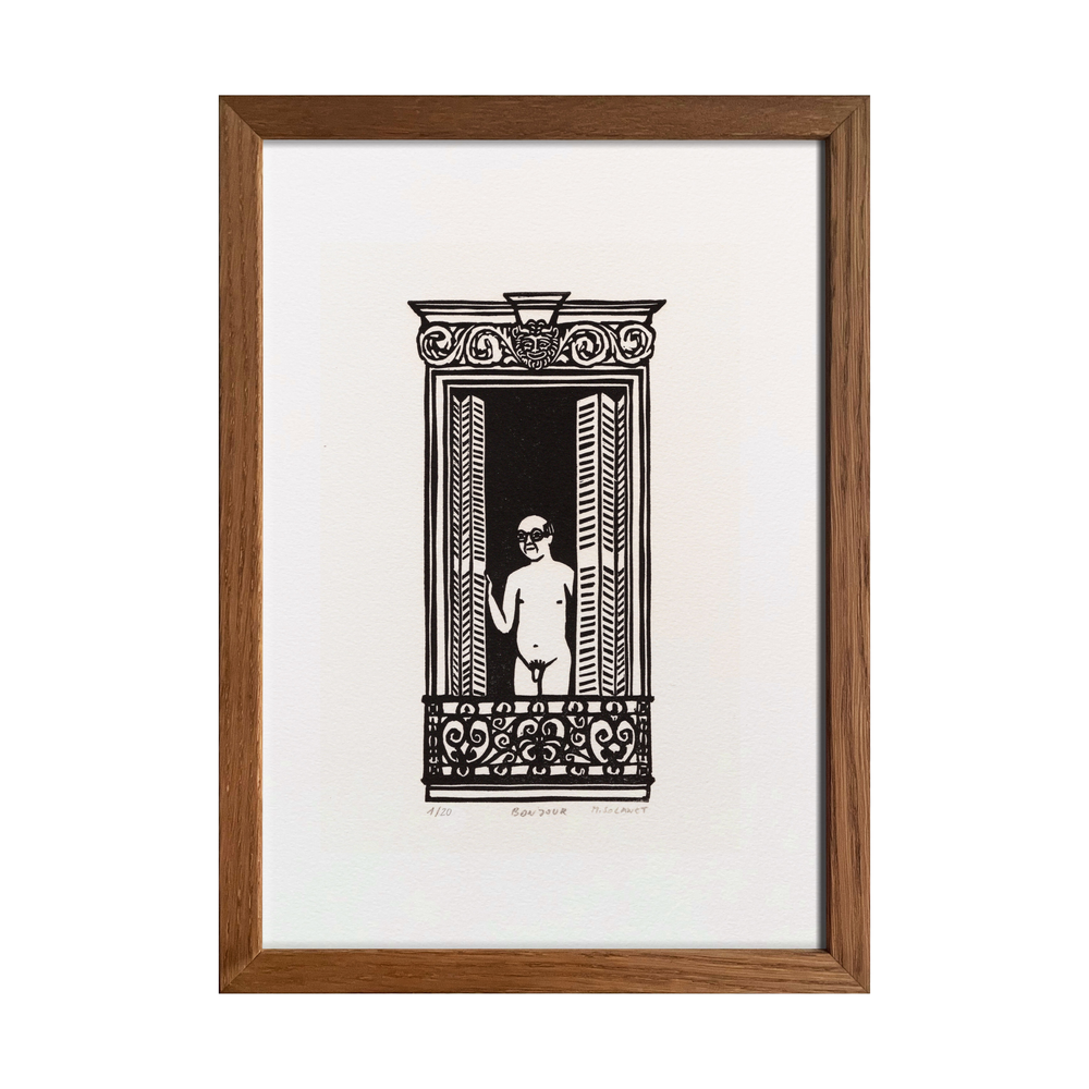 Bonjour Monsieur! Print