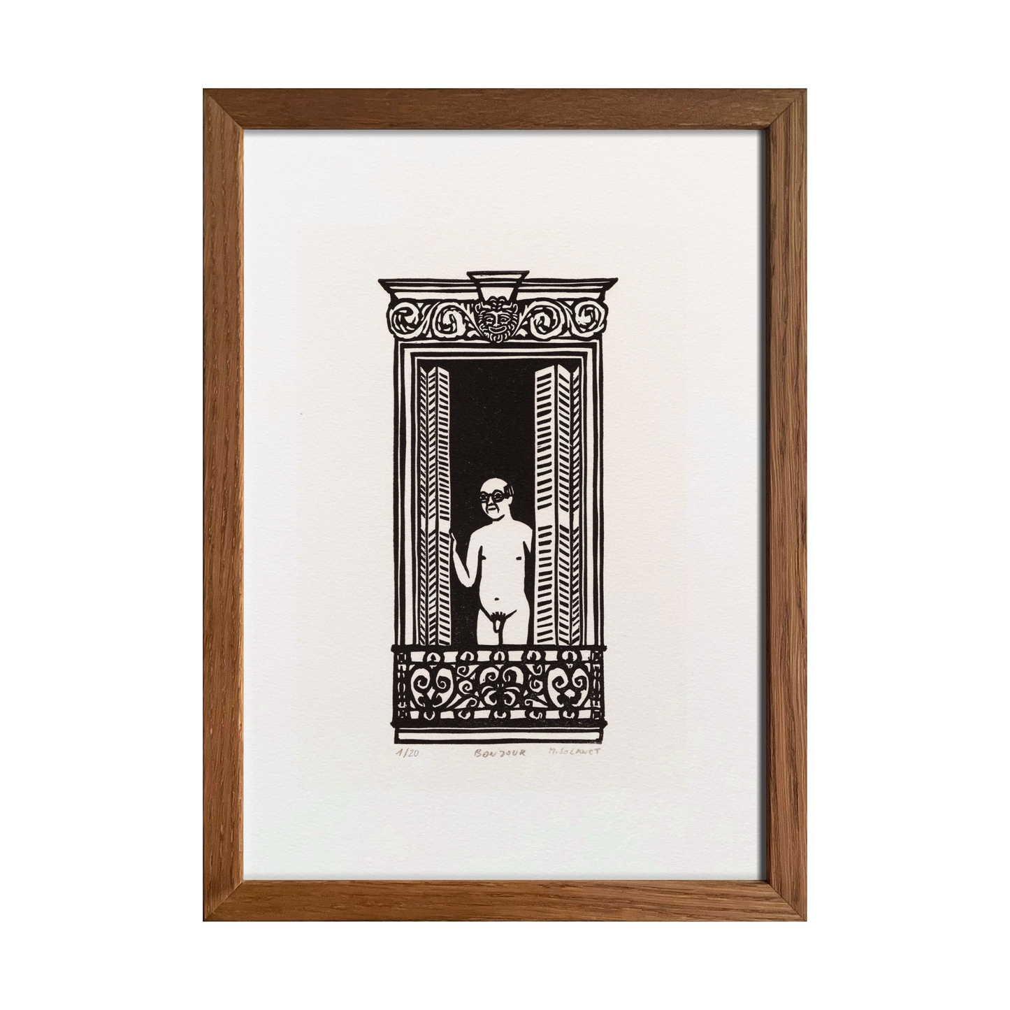 Bonjour Monsieur! Print