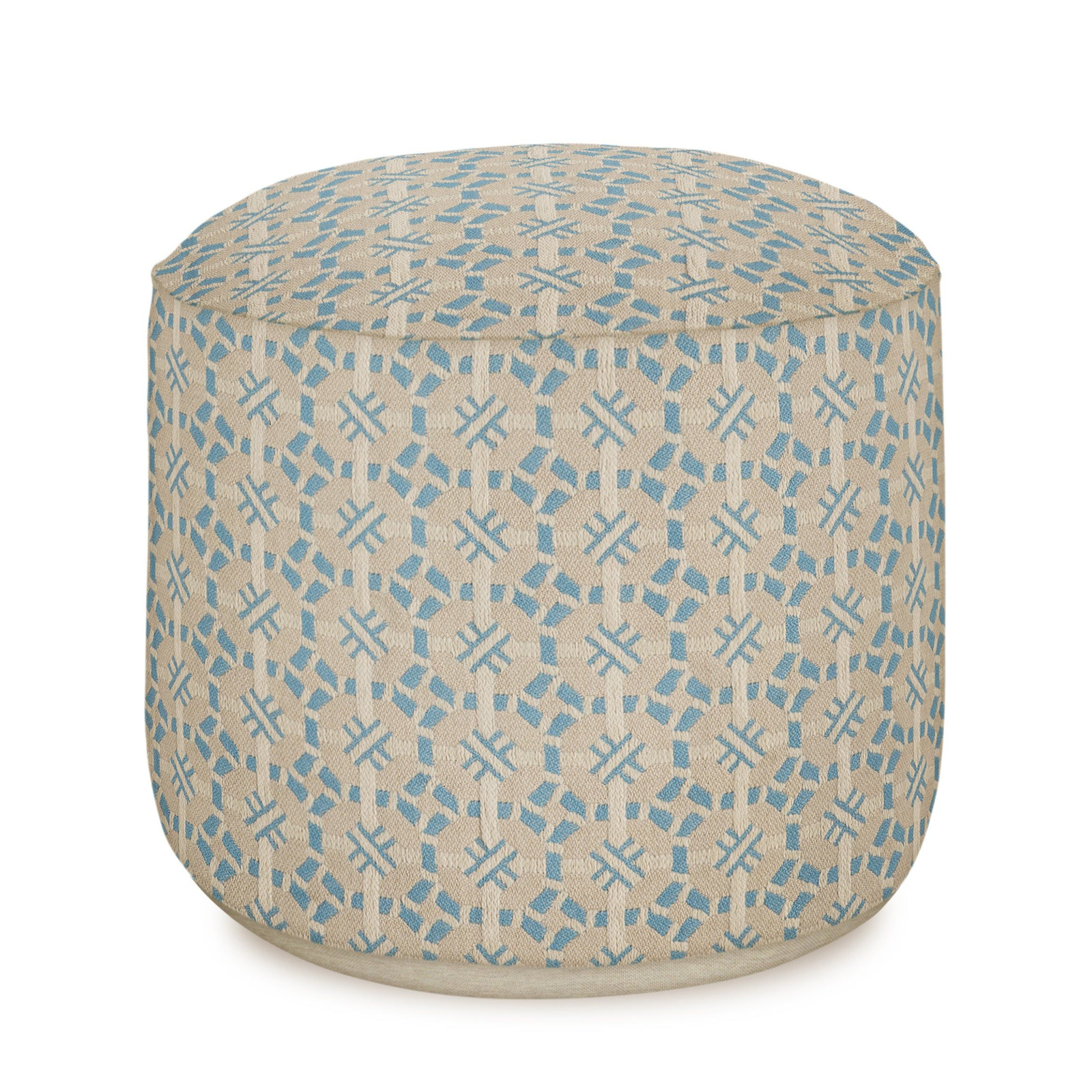 All-season Pouf Coco Ice & Ecru