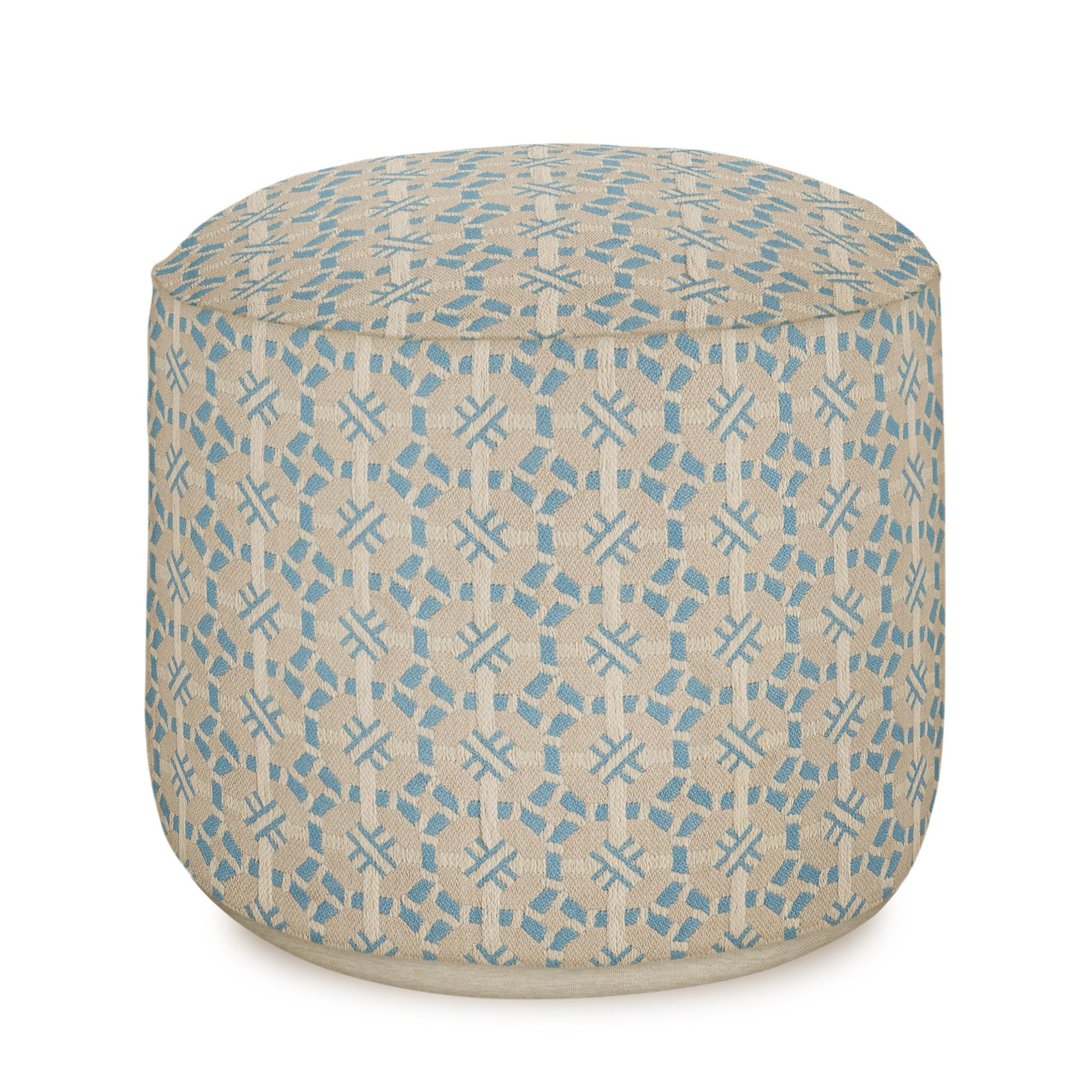 All-season Pouf Coco Ice & Ecru