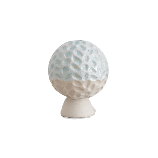Lara - Carved Mini Vase - Brainy Blue