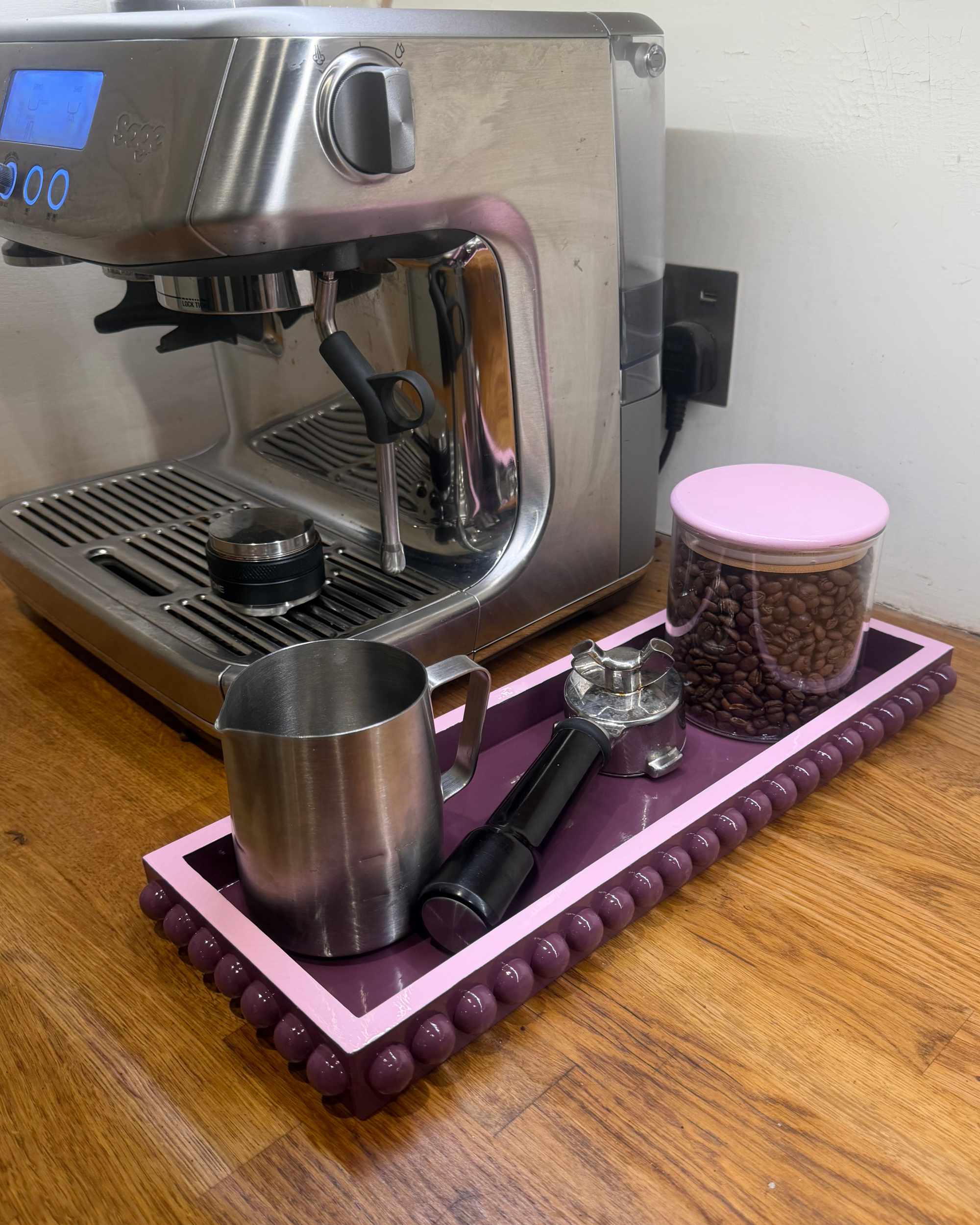 Mulberry and Pink Bobbin Tray