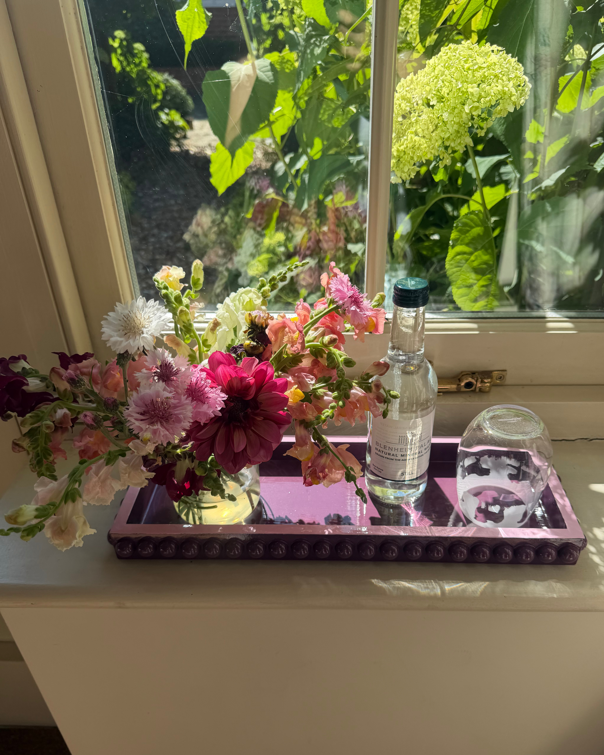 Mulberry and Pink Bobbin Tray