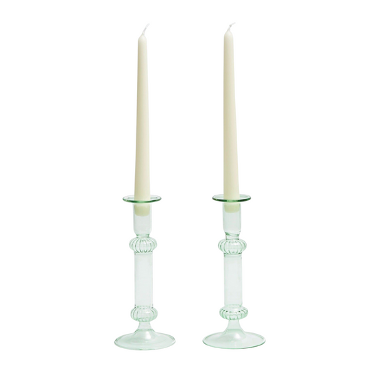 Aurora Glass Candle Holders (set of 2)