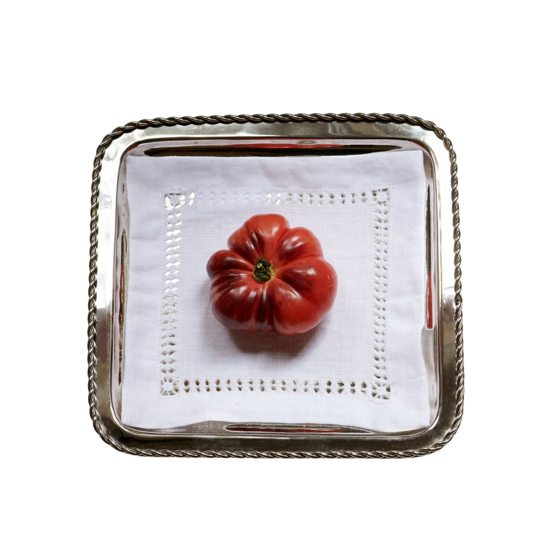 Twirl Tray Big with Linen Napkin