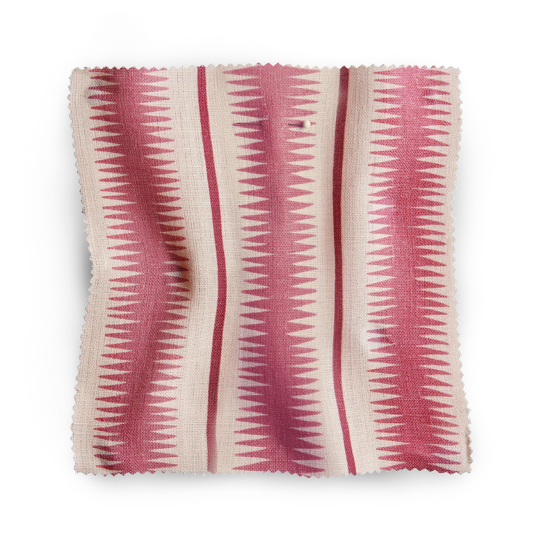 Squiggle Fabric - Rhubarb