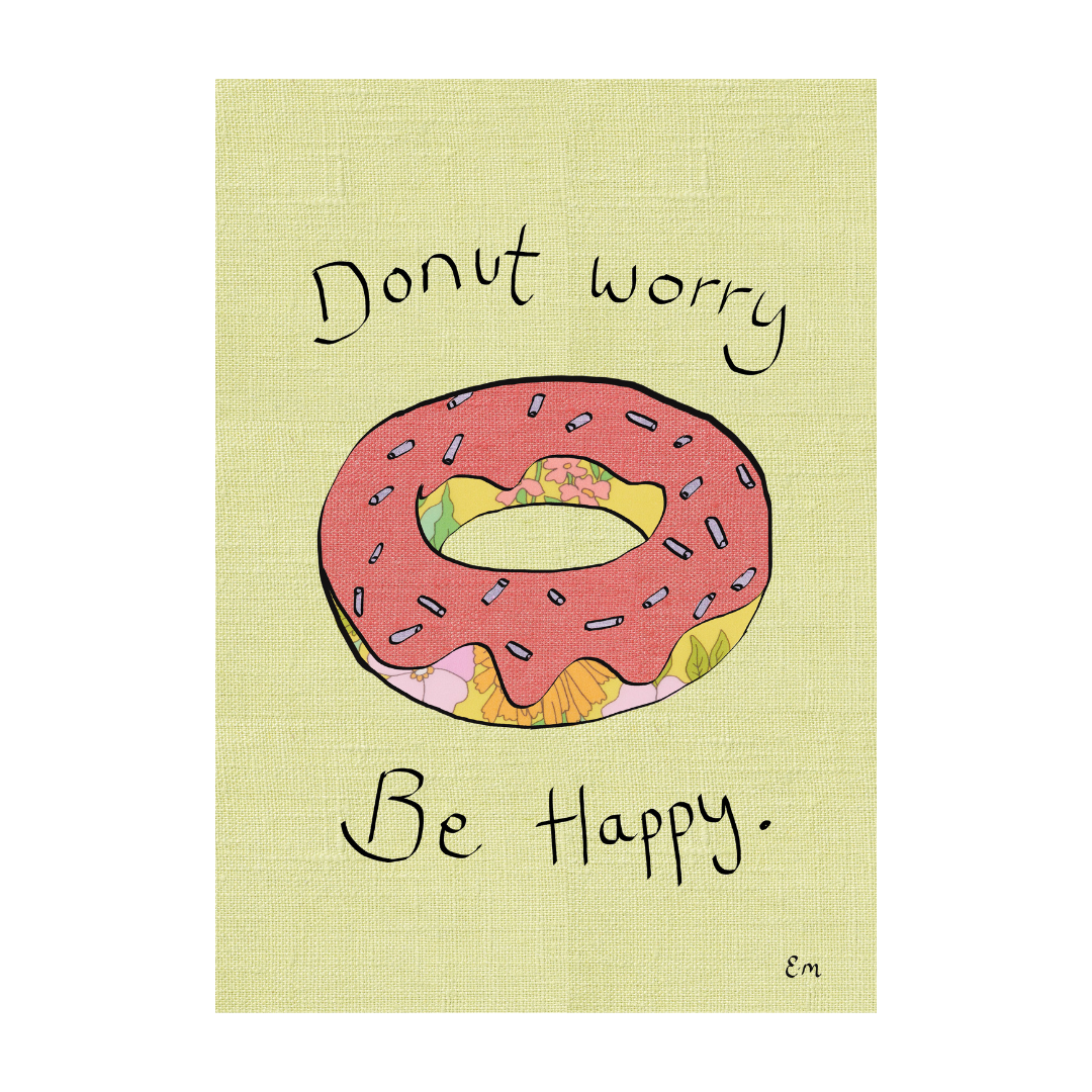 Donut Worry, Be Happy Print