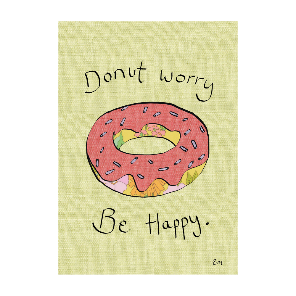 Donut Worry, Be Happy Print