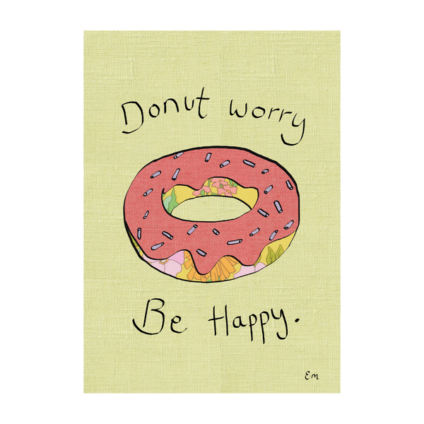 Donut Worry, Be Happy Print