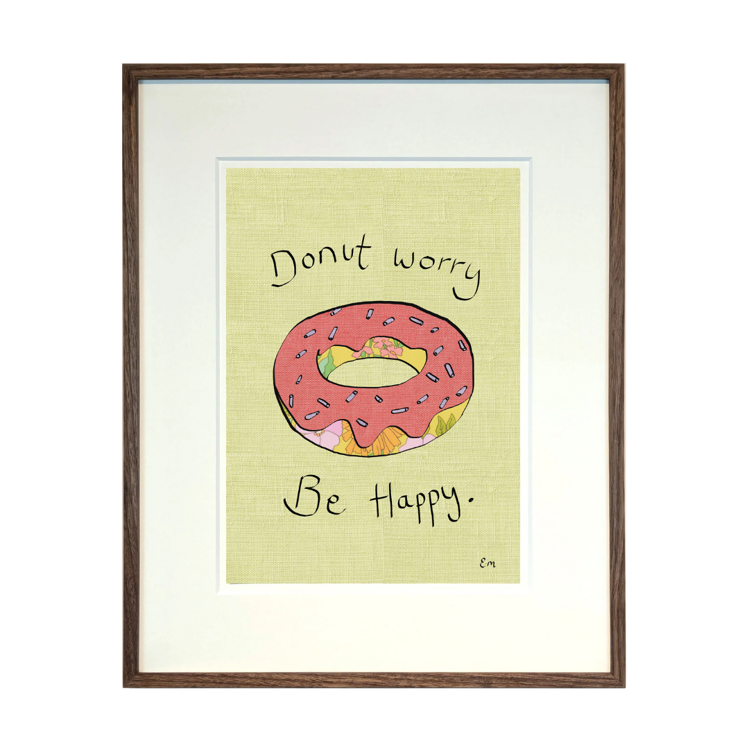 Donut Worry, Be Happy Print