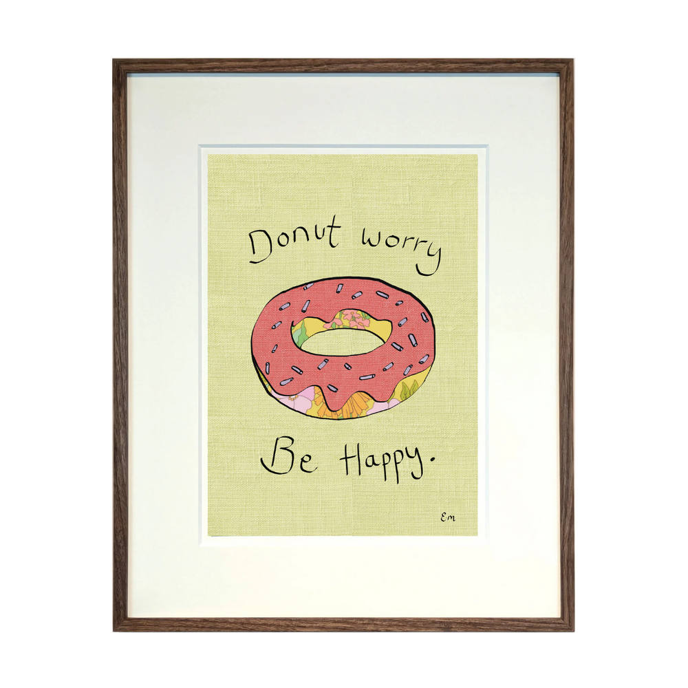 Donut Worry, Be Happy Print